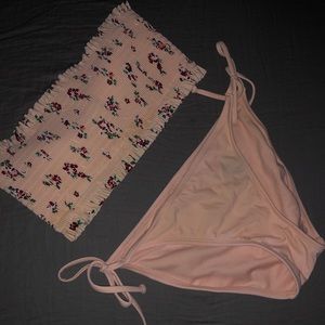 Strapless swimsuit